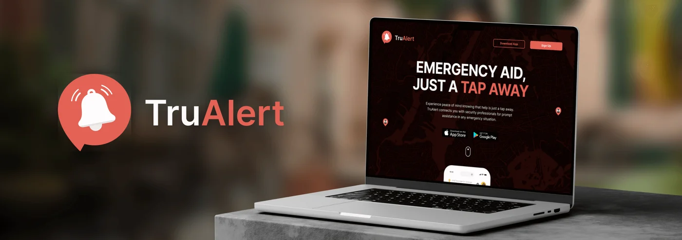 TruAlert Marketing Site project preview